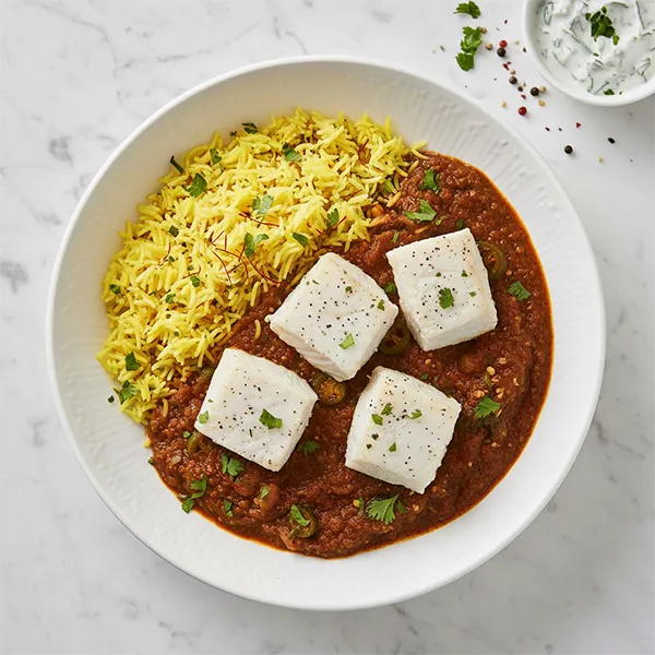 Marrag Samak With Saffron Rice